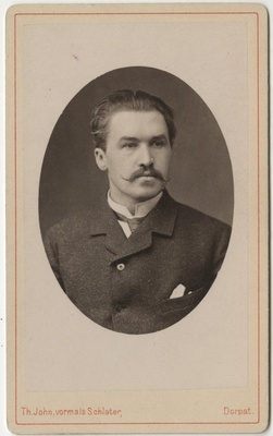 Korporatsioon "Estonia" liige Jakob von Mühlendahl, portreefoto  duplicate photo