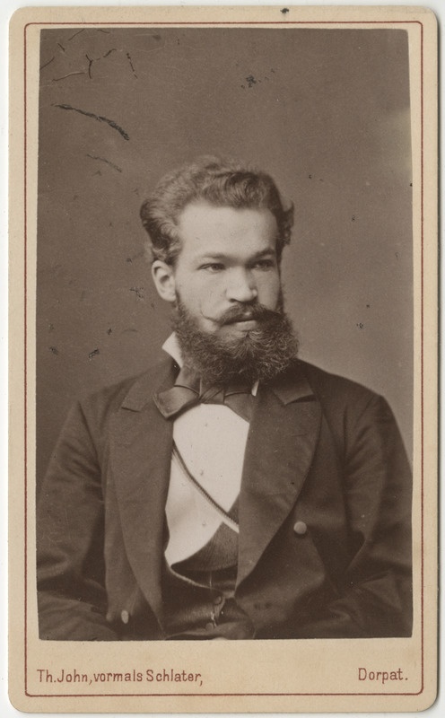 Korporatsioon "Estonia" liige Alexander Paulsen, portreefoto