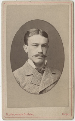 Korporatsioon "Estonia" liige Julius von Hagemeister, portreefoto  duplicate photo