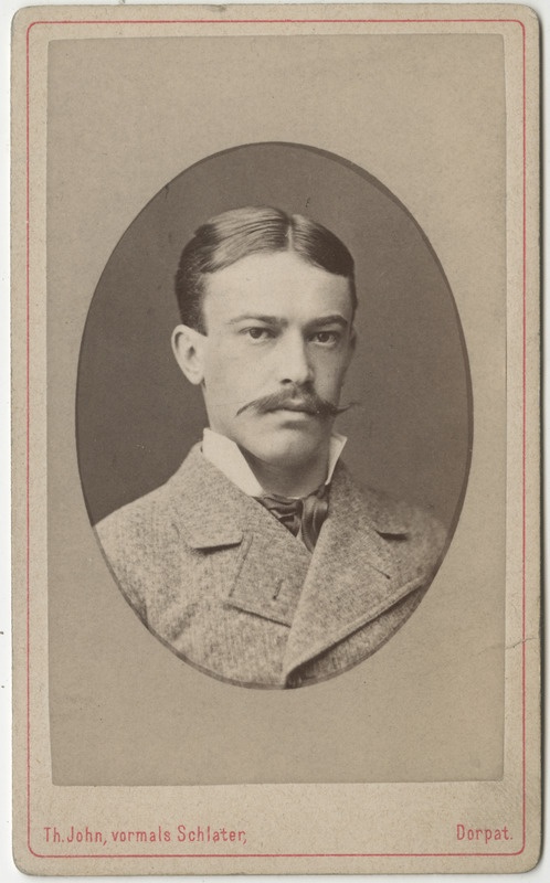 Korporatsioon "Estonia" liige Julius von Hagemeister, portreefoto