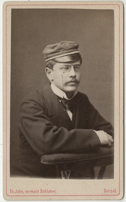 Korporatsioon "Estonia" liige Christfried Hörschelmann, portreefoto  duplicate photo