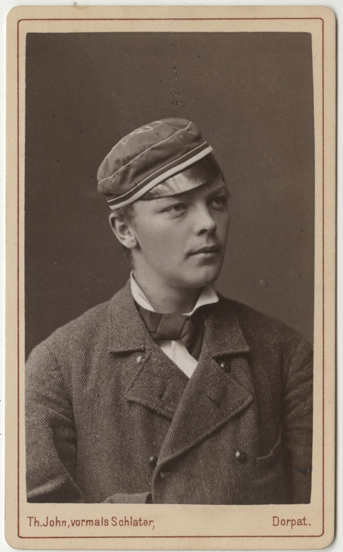 Korporatsioon "Estonia" liige Konstantin von Renteln, portreefoto