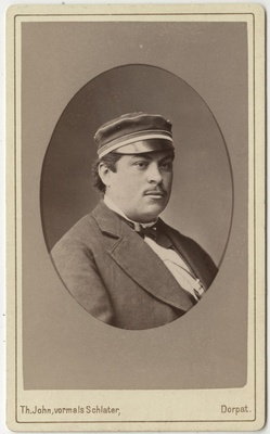 Korporatsioon "Estonia" liige Nikolai Troitzky, portreefoto  duplicate photo