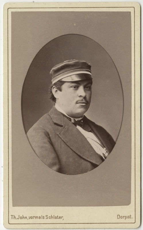 Korporatsioon "Estonia" liige Nikolai Troitzky, portreefoto