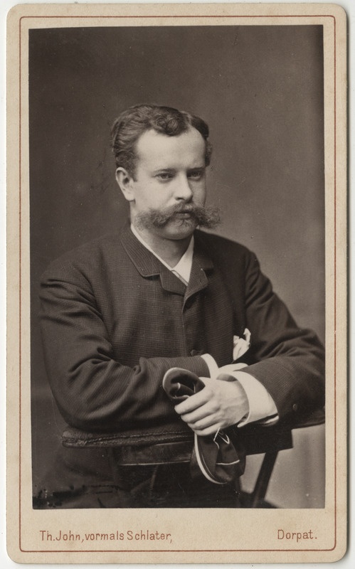 Korporatsioon "Estonia" liige William Heidenschildt, portreefoto