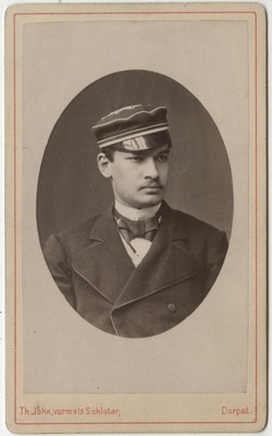 Korporatsioon "Estonia" liige Leonhard Thomson, portreefoto  duplicate photo