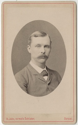 Korporatsioon "Estonia" liige parun Eduard Toll, portreefoto  duplicate photo