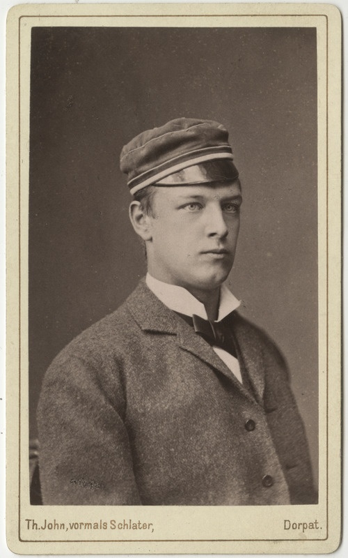 Korporatsioon "Estonia" liige parun Friedrich von der Pahlen, portreefoto