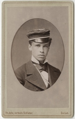 Korporatsioon "Estonia" liige Paul von Mühlendahl, portreefoto  duplicate photo