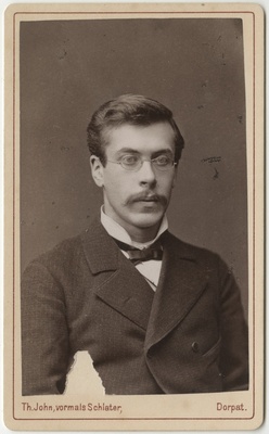 Korporatsioon "Estonia" liige Martin Krause, portreefoto  duplicate photo