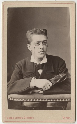 Korporatsioon "Estonia" liige Richard Striedter, portreefoto  duplicate photo