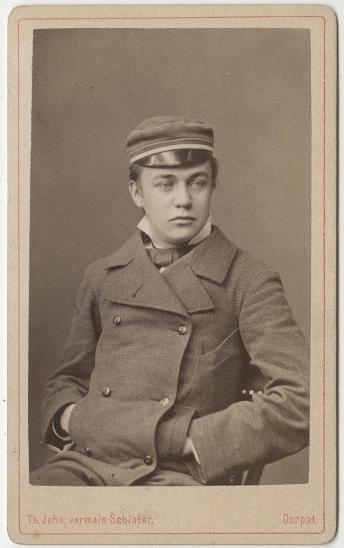 Korporatsioon "Estonia" liige Paul Loppenowe, portreefoto