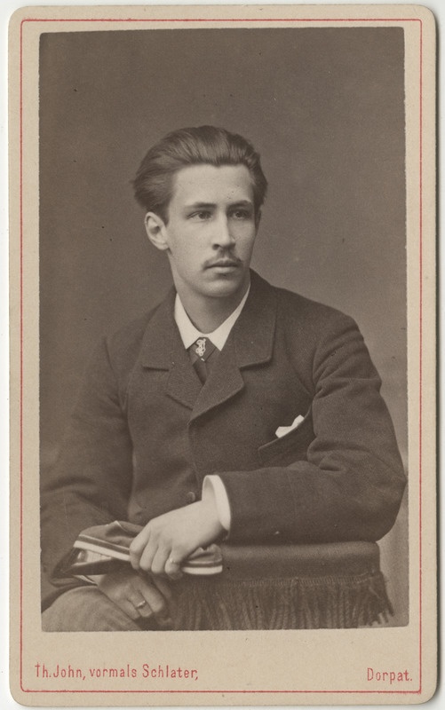 Korporatsioon "Estonia" liige Hermann Spindler, portreefoto