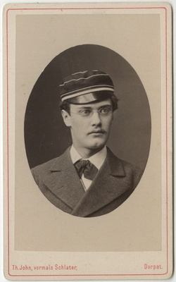 Korporatsioon "Estonia" liige Oskar Hoeppener, portreefoto  duplicate photo