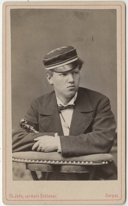 Korporatsioon "Estonia" liige Karl Rall, portreefoto