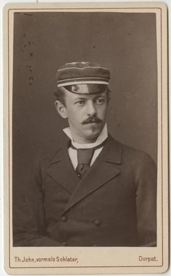 Korporatsioon "Estonia" liige Reinhold (Renaud) Wetter von Rosenthal, portreefoto  duplicate photo