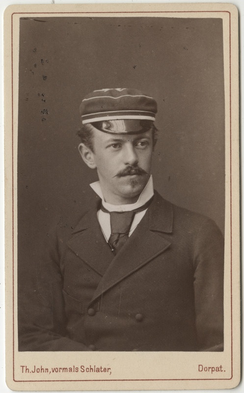 Korporatsioon "Estonia" liige Reinhold (Renaud) Wetter von Rosenthal, portreefoto