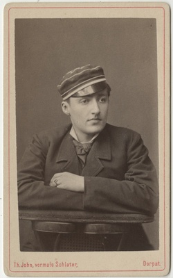 Korporatsioon "Estonia" liige Nikolai Riesenkampff, portreefoto  duplicate photo