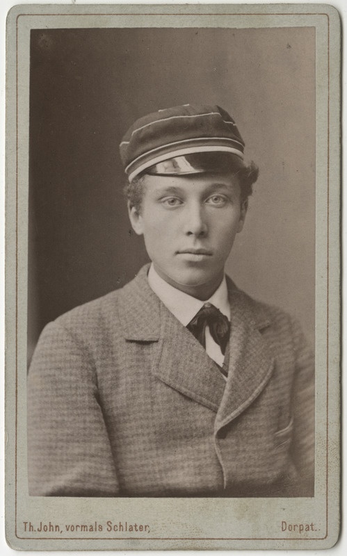 Korporatsioon "Estonia" liige parun Alfred Schilling, portreefoto