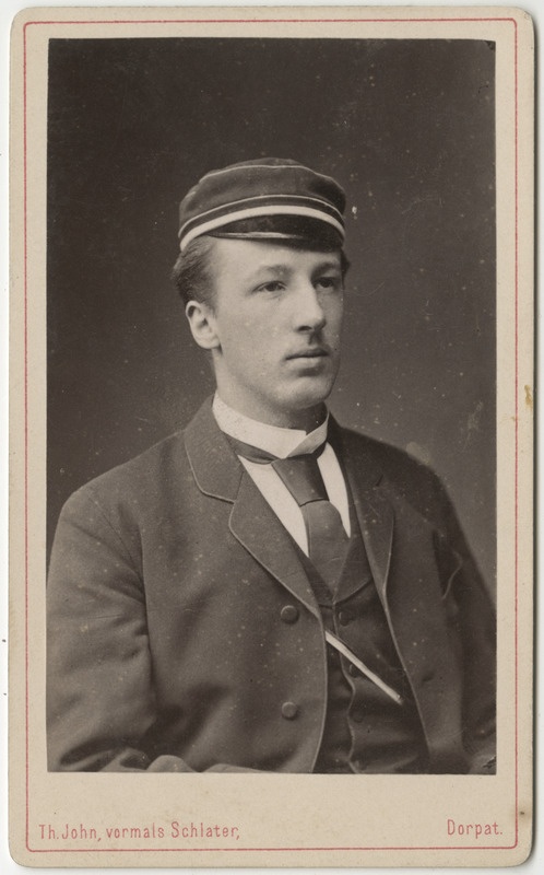 Korporatsioon "Estonia" liige parun Eduard Dellingshausen, portreefoto