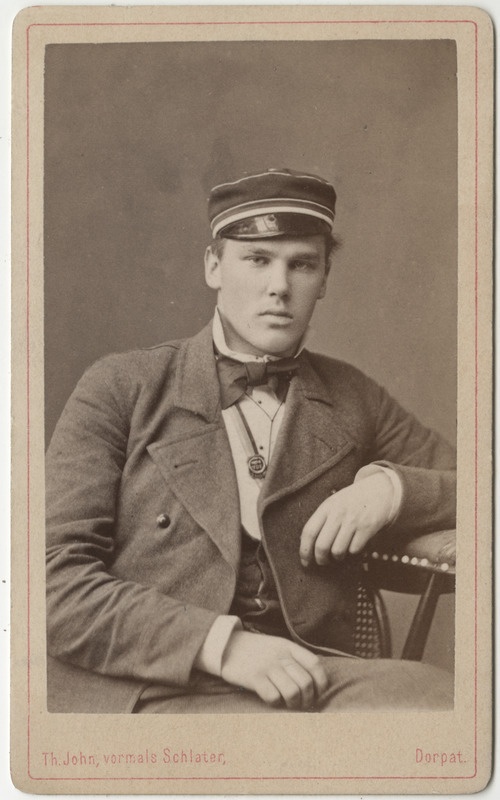 Korporatsioon "Estonia" liige Friedrich Pabst, portreefoto