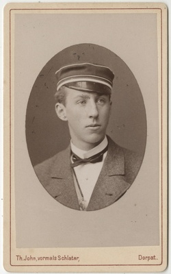 Korporatsioon "Estonia" liige parun Nikolai Dellingshausen, portreefoto  duplicate photo