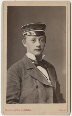 Korporatsioon "Estonia" liige Hermann Stillmark, portreefoto  duplicate photo