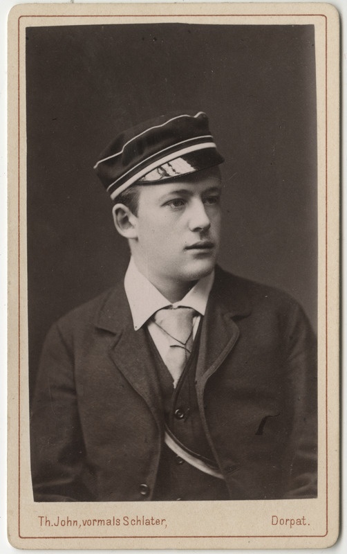 Korporatsioon "Estonia" liige Alfred Frantzen, portreefoto