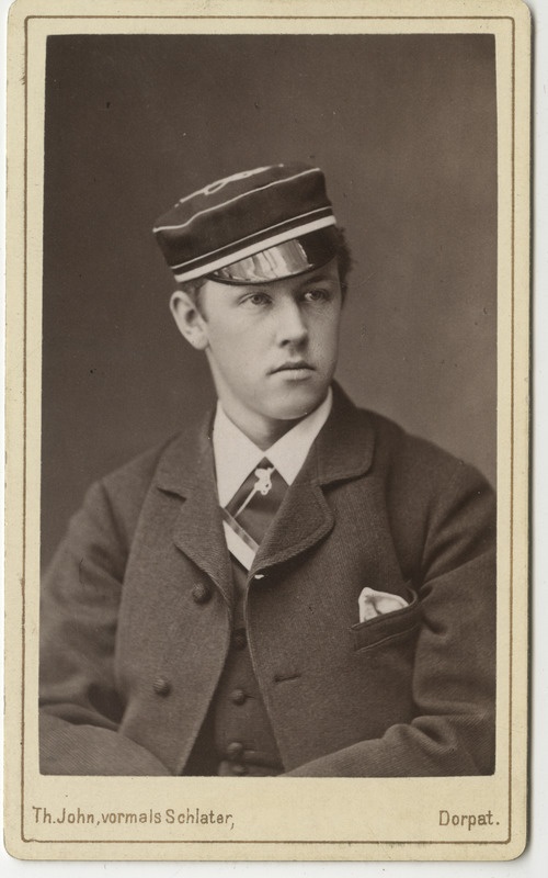 Korporatsioon "Estonia" liige Friedrich von Bunge, portreefoto