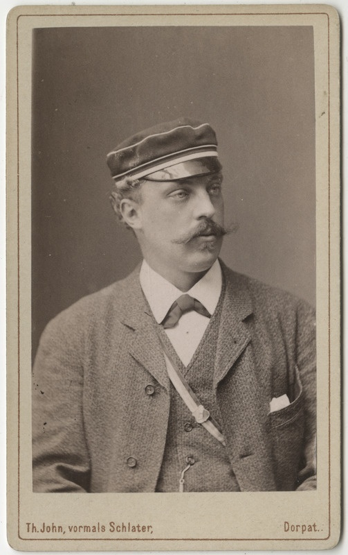 Korporatsioon "Estonia" liige Konstantin Müller, portreefoto