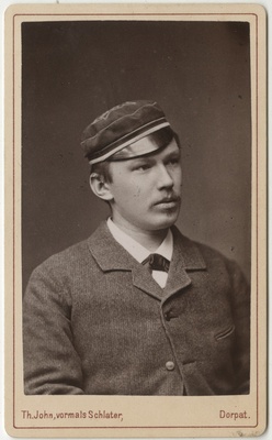 Korporatsioon "Estonia" liige Gustav Jürgensonn, portreefoto  duplicate photo