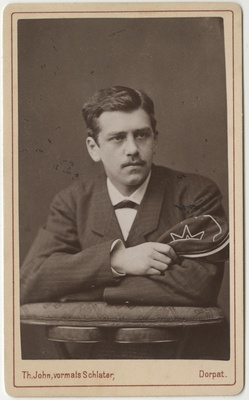 Korporatsioon "Estonia" liige parun Nikolai Stackelberg, portreefoto  duplicate photo