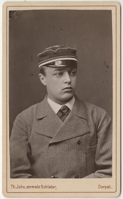 Korporatsioon "Estonia" liige Karl Loppenowe, portreefoto  duplicate photo