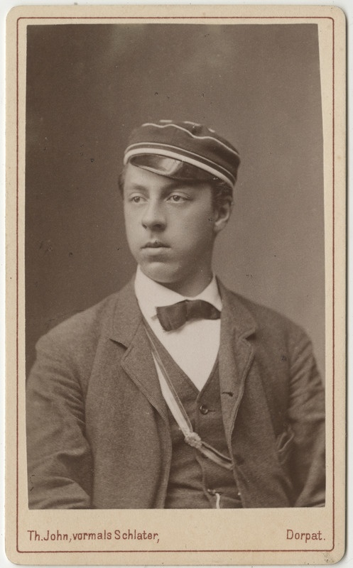 Korporatsioon "Estonia" liige Eugen Peters, portreefoto