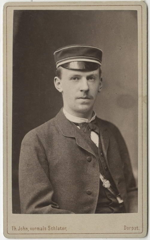 Korporatsioon "Estonia" liige Adolf von Ramm, portreefoto