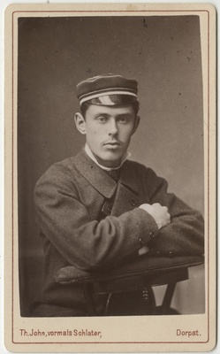 Korporatsioon "Estonia" liige Otto von Lilienfeld, portreefoto  duplicate photo