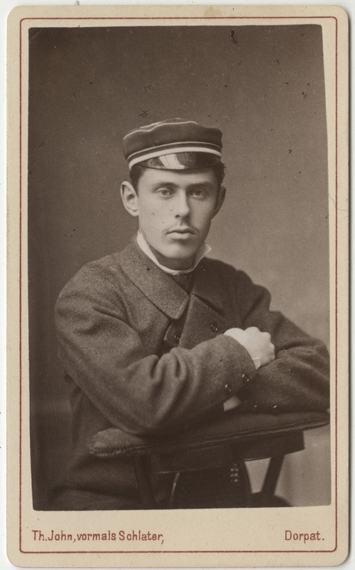 Korporatsioon "Estonia" liige Otto von Lilienfeld, portreefoto