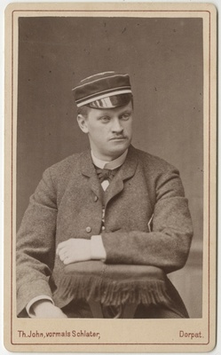 Korporatsioon "Estonia" liige parun Gustav Taube, portreefoto  duplicate photo