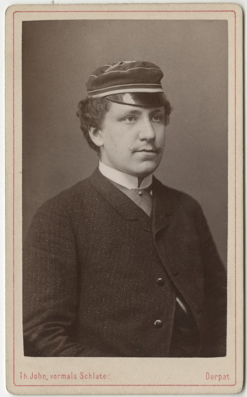 Korporatsioon "Estonia" liige Woldemar Schultz, portreefoto