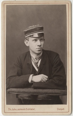 Korporatsioon "Estonia" liige parun Edmund Girard de Soucanton, portreefoto  duplicate photo