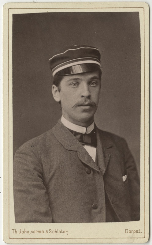 Korporatsioon "Estonia" liige Edgar Weiss, portreefoto