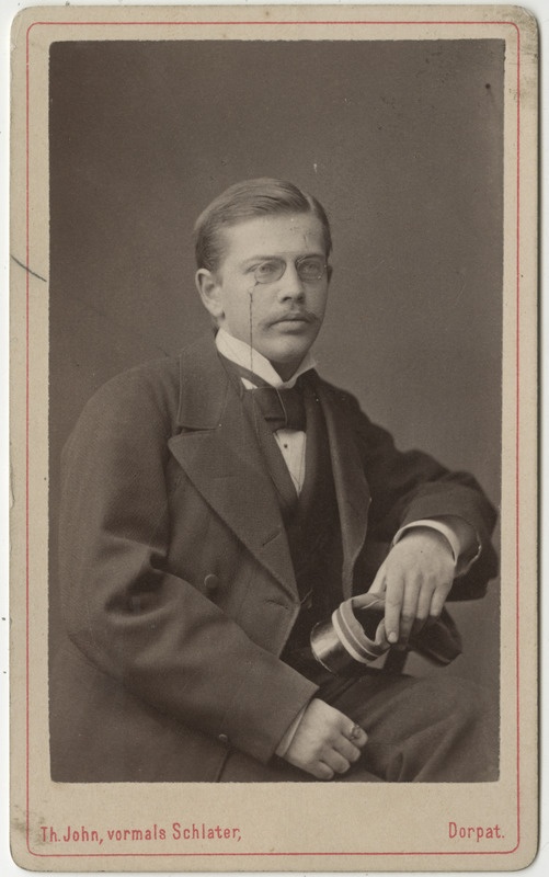 Korporatsioon "Estonia" liige Christfried Hörschelmann, portreefoto