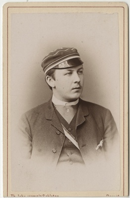 Korporatsioon "Estonia" liige Johannes (Hans) Kentmann, portreefoto  duplicate photo