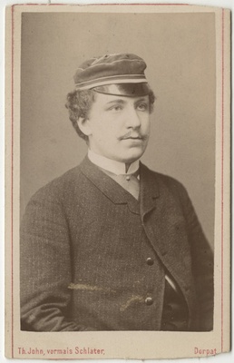 Korporatsioon "Estonia" liige Woldemar Schultz, portreefoto  duplicate photo