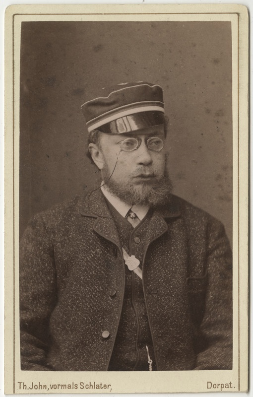 Korporatsioon "Estonia" liige Max Hesse, portreefoto