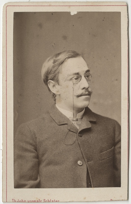 Korporatsioon "Estonia" liige parun Alexander Rosen, portreefoto