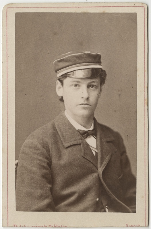 Korporatsioon "Estonia" liige Nikolai von Schulmann, portreefoto