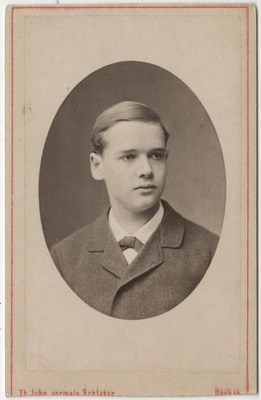 Arvatavasti korporatsioon "Estonia" liige parun Magnus Wrangell, portreefoto  duplicate photo