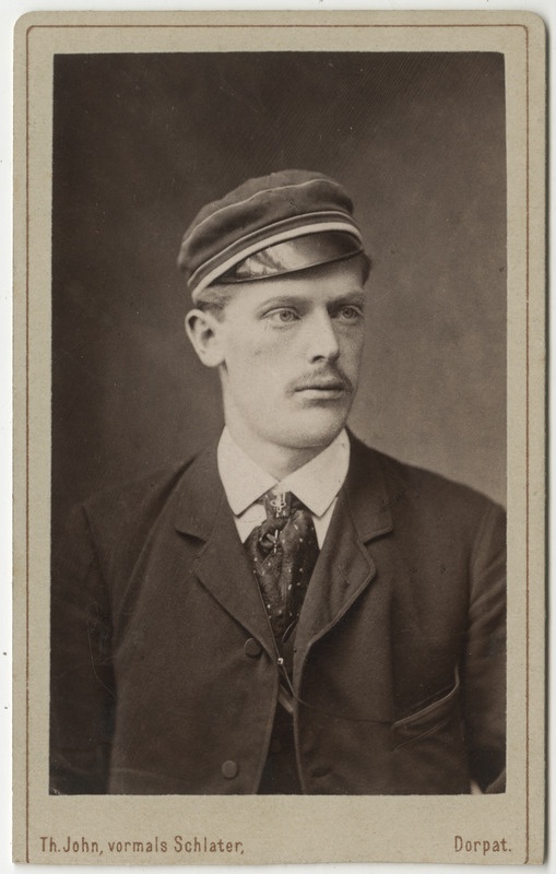 Korporatsioon "Estonia" liige Arthur Malmgren, portreefoto