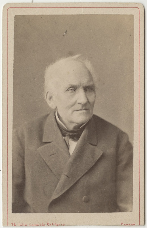 Tartu koolijuhataja Julius von Schröder, portreefoto